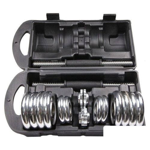 Набор гантелей Atlas Sport хромированные в чемодане 15 (2x7.5 кг)