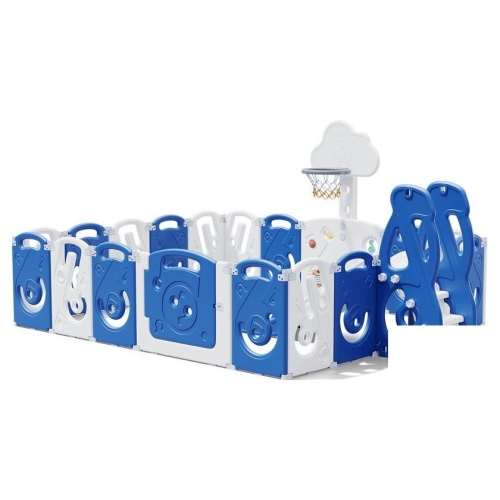 Игровой манеж UNIX kids SUPREME Music 200x240 Blue