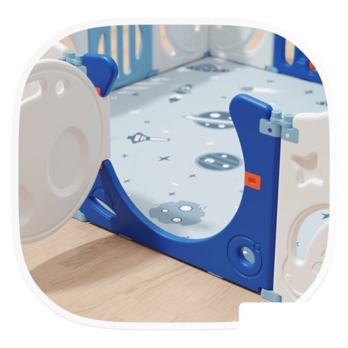 Игровой манеж UNIX kids SUPREME Music 200x240 Blue