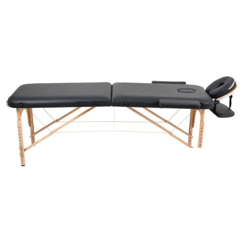 Массажный стол Atlas Sport складной 2-с 60 см деревянный (черный)