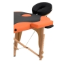 Массажный стол Atlas Sport складной 2-с 60 см деревянный (черно-оранжевый)