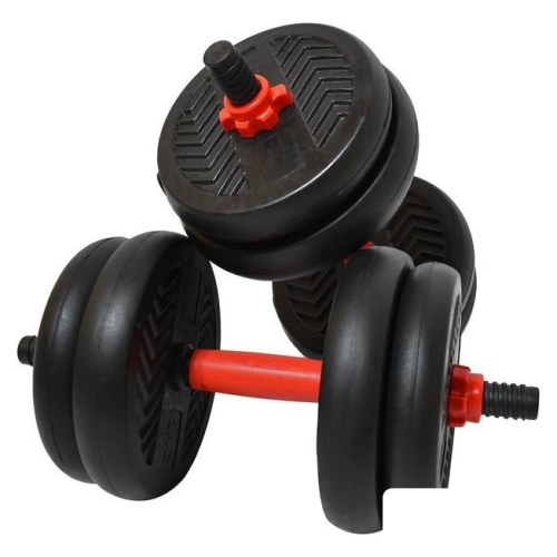 Набор гантелей с соединительным грифом  TREX Sport 6 в 1 15 кг