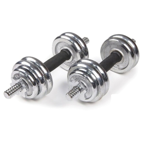 Набор гантелей Atlas Sport хромированные в чемодане 15 (2x7.5 кг)