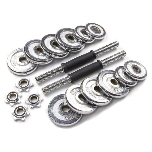 Набор гантелей Atlas Sport хромированные в чемодане 15 (2x7.5 кг)