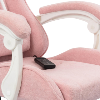 Вибромассажное кресло Calviano ASTI ULTIMATO pink fabric