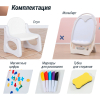 Развивающий детский мольберт UNIX Kids серый