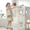 Игровой комплекс с горкой UNIX Kids Star / Звезда серый