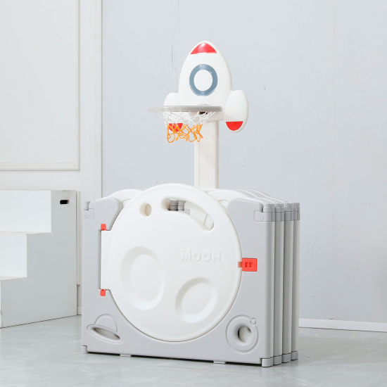 Манеж UNIX Kids Supreme Space / Премиальный 160x160 см серый