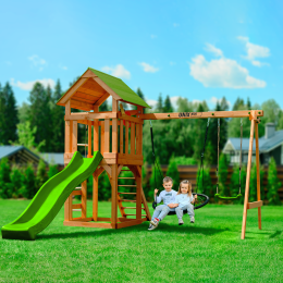 Детский игровой комплекс UNIX Line (6 in 1) Light Green