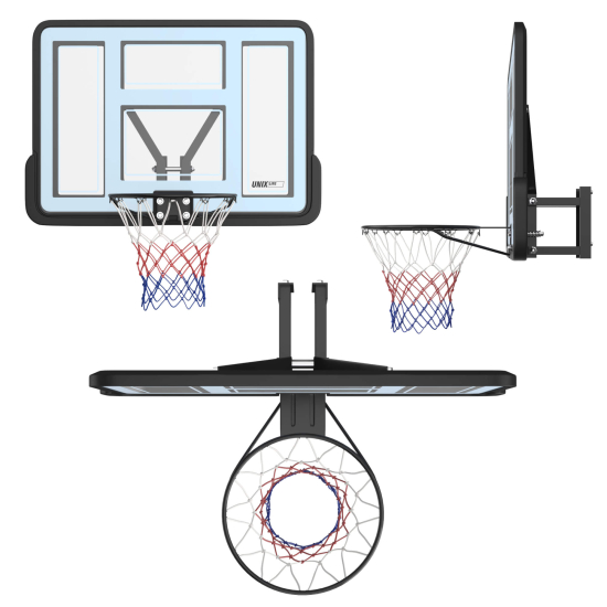Баскетбольный щит UNIX Line B-Backboard-PVC 44"x30" (110 х 75 см) R45