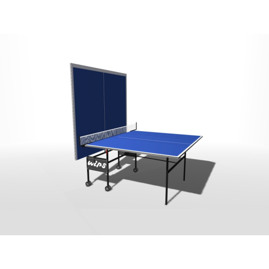Теннисный стол всепогодный композитный на роликах WIPS Roller Outdoor Composite 61080 синий