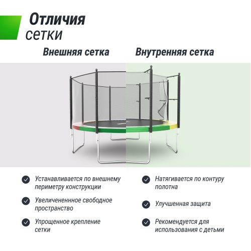 Батут UNIX Line Simple 12 ft Color (outside)