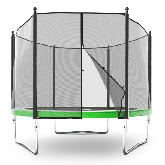 Батут UNIX Line Simple 10 ft (305 см) с внешней защитной сеткой, зеленый