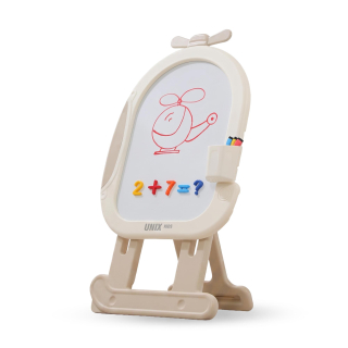 Мольберт магнитно - маркерный UNIX Kids Helicopter / Вертолет бежевый