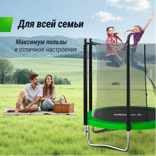 Батут UNIX Line Simple 6 ft Green (inside)