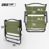 Стул складной UNIX Camp Kinetik взрослый зеленый