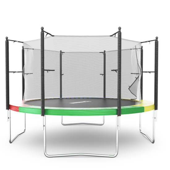 Батут UNIX Line Simple 12 ft (366 см) с внутренней защитной сеткой, цветной