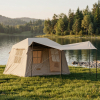 Надувная палатка UNIX Camp Vega 3х2 бежевый (+ навес)