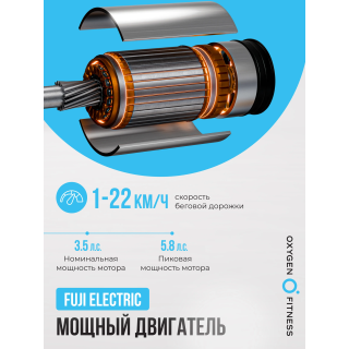 Беговая дорожка полукоммерческая OXYGEN FITNESS ARGON LED PRO