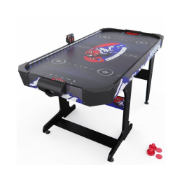 Игровой стол – аэрохоккей с подсветкой DFC Championship 53" 135 х 65 см, складной, черный