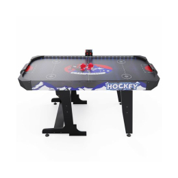 Игровой стол – аэрохоккей с подсветкой DFC Championship 53" 135 х 65 см, складной, черный