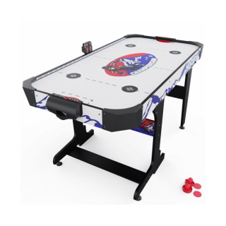 Игровой стол – аэрохоккей с подсветкой DFC Championship 53" 135 х 65 см, складной, белый