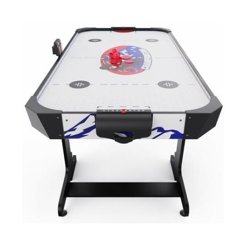 Игровой стол – аэрохоккей с подсветкой DFC Championship 53" 135 х 65 см, складной, белый