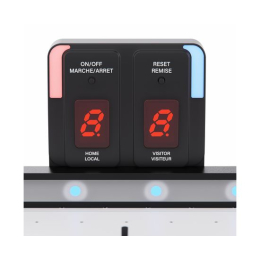 Игровой стол – аэрохоккей с подсветкой DFC Championship 53" 135 х 65 см, складной, белый