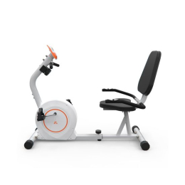 Велотренажер DFC B504RWO магнитный (белый корпус, оранжевая полоса)