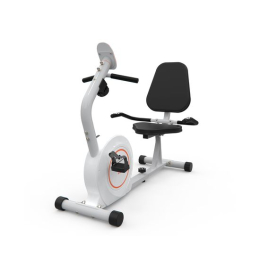 Велотренажер DFC B504RWO магнитный (белый корпус, оранжевая полоса)