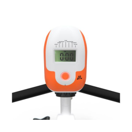 Велотренажер DFC B504RWO магнитный (белый корпус, оранжевая полоса)