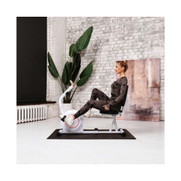 Велотренажер DFC B504RWO магнитный (белый корпус, оранжевая полоса)