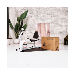 Велотренажер DFC B504RWO магнитный (белый корпус, оранжевая полоса)