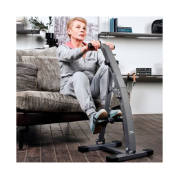 Велотренажер двойной DFC B6009G dual bike (серый)