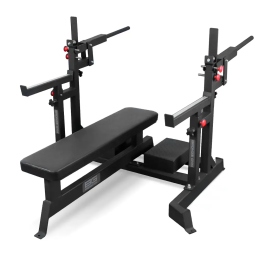 Скамья для жима пауэрлифтерская с механизмом подъёма штанги BRONZE GYM PARTNER AL-321