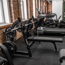 Скамья для жима горизонтальная профессиональная BRONZE GYM BR-1012