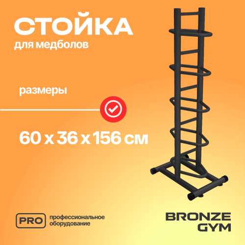 Стойка для медболов профессиональная BRONZE GYM BR-1021