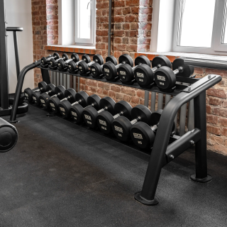 Стойка для гантелей профессиональная BRONZE GYM BR-1025, (10 пар)
