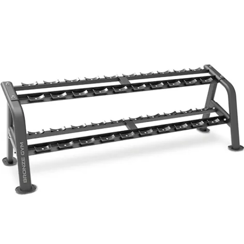 Стойка для гантелей профессиональная BRONZE GYM BR-1025, (10 пар)
