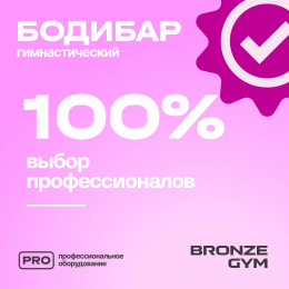 Палка гимнастическая профессиональная BRONZE GYM БОДИБАР, 1 кг