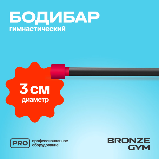 Палка гимнастическая профессиональная BRONZE GYM БОДИБАР, 4 кг