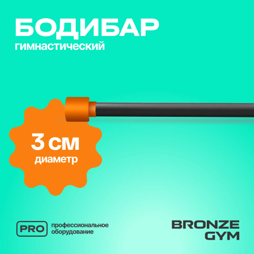 Палка гимнастическая профессиональная BRONZE GYM БОДИБАР, 6 кг