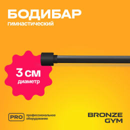 Палка гимнастическая профессиональная BRONZE GYM БОДИБАР, 7 кг