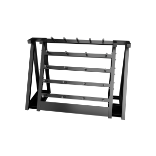 Стойка для хранения штанг для аэробики (бодипампов) BRONZE GYM 190х55х128,на 20 шт.
