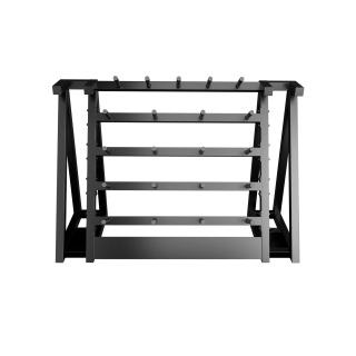 Стойка для хранения штанг для аэробики (бодипампов) BRONZE GYM 190х55х128,на 20 шт.