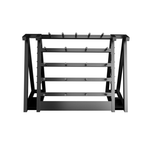 Стойка для хранения штанг для аэробики (бодипампов) BRONZE GYM 190х55х128,на 20 шт.