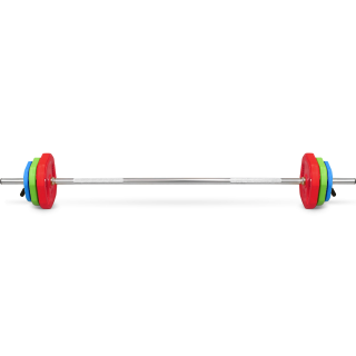 Штанга для аэробики BRONZE GYM БОДИПАМП (гриф, весовые диски 2x1,25кг, 2x2, 5кг, 2x5кг, пара замков)