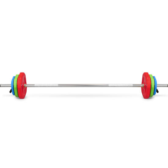 Штанга для аэробики BRONZE GYM БОДИПАМП (гриф, весовые диски 2x1,25кг, 2x2, 5кг, 2x5кг, пара замков)