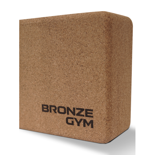 Блок для йоги BRONZE GYM, 23х15х7,5 см.,пробка