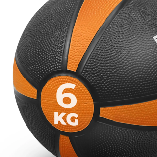 Медбол резиновый BRONZE GYM, 6 кг.